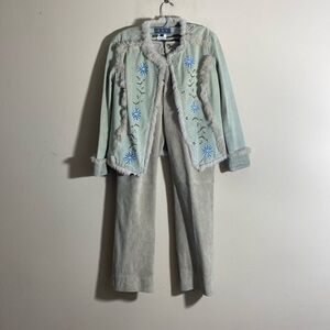 Vintage Siena Studio Suede Pants and Allen Schwartz Suede Top